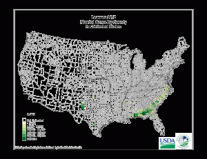 2012 Acres map